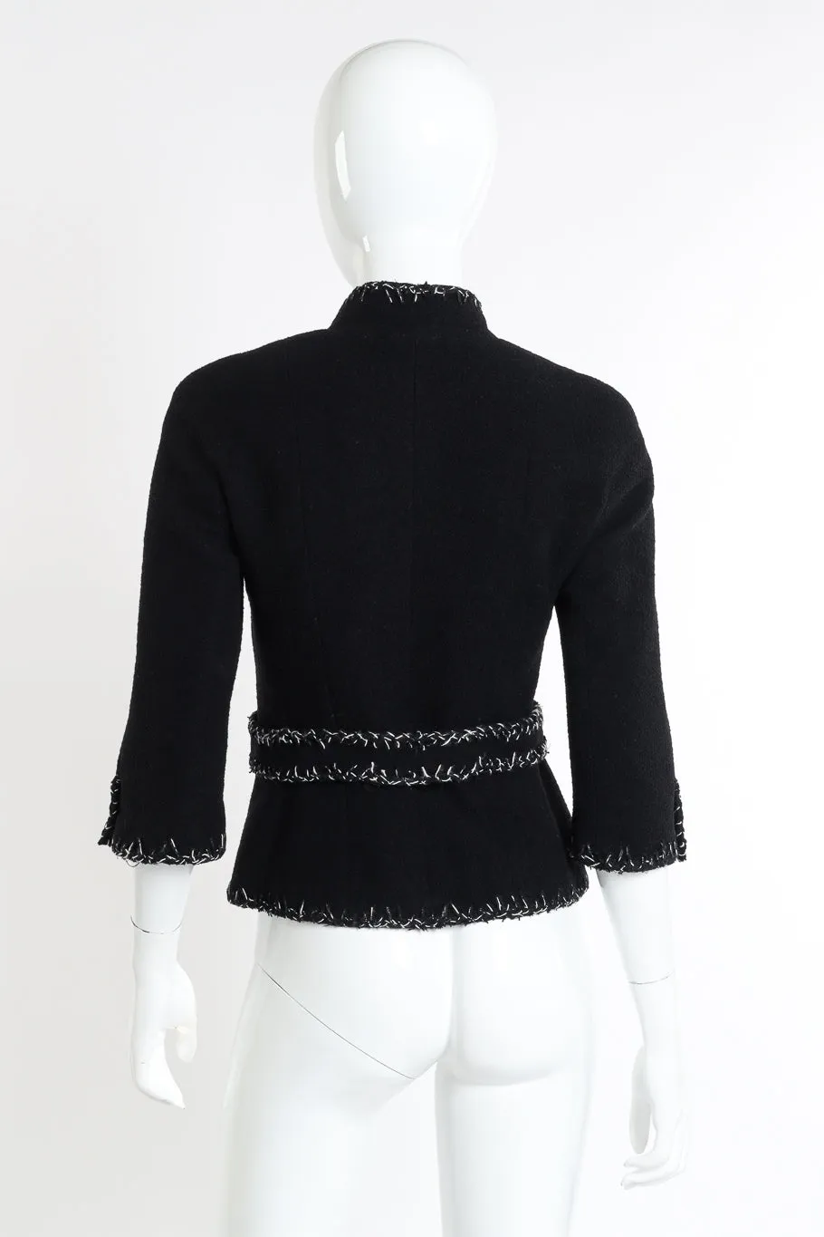 2008S Woven Stitch Trim Jacket