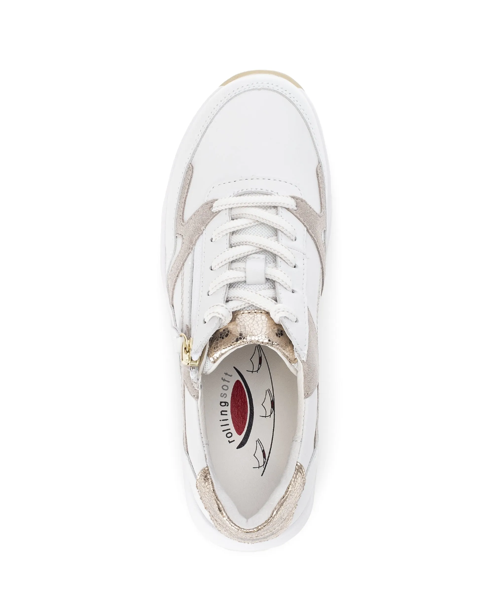 '66.958.52' women's rolling sneaker - gold