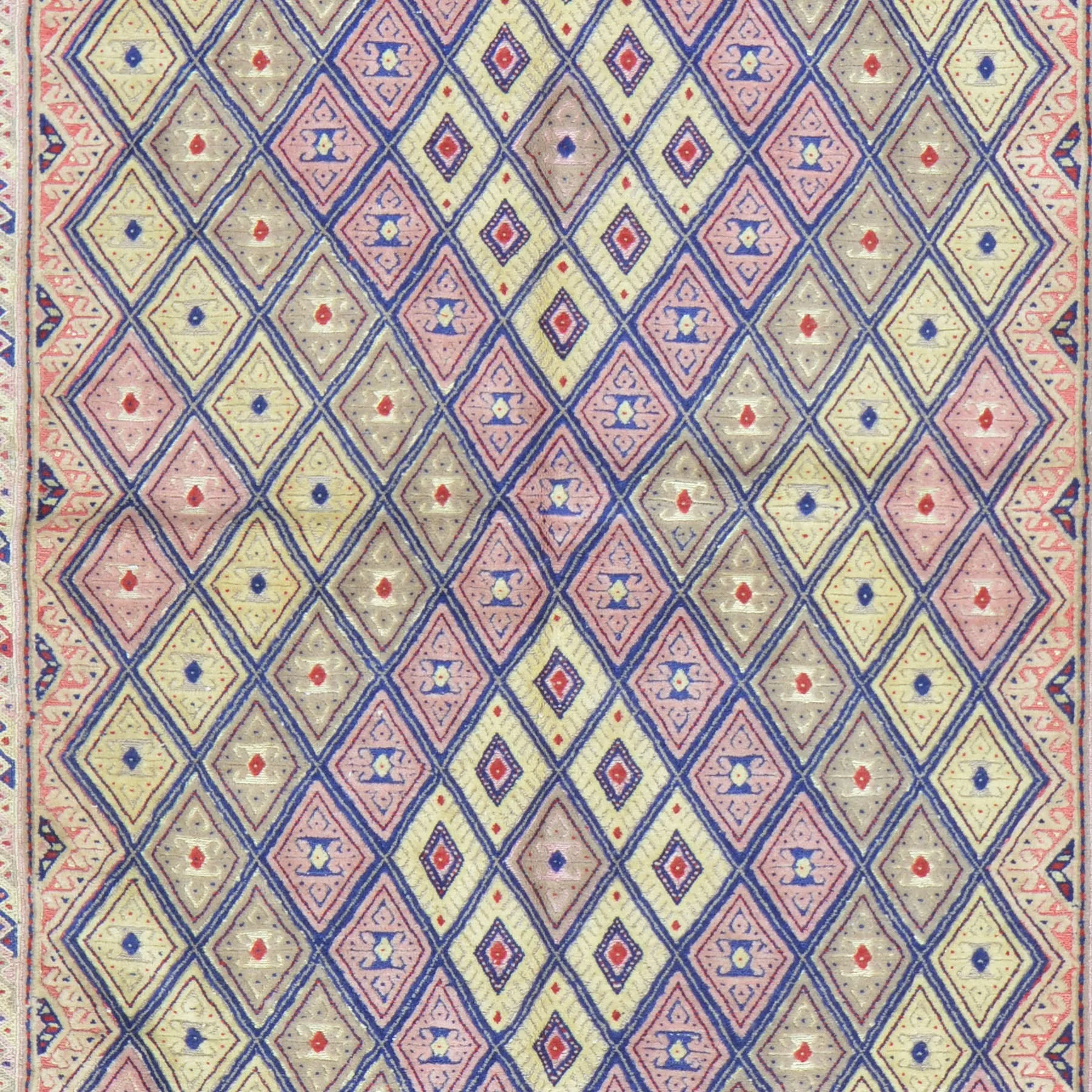 Afghan Tribal Mashwani Handmade Geometric Design Wool Rug (Size 4.9 X 5.9) Brrsf-1329