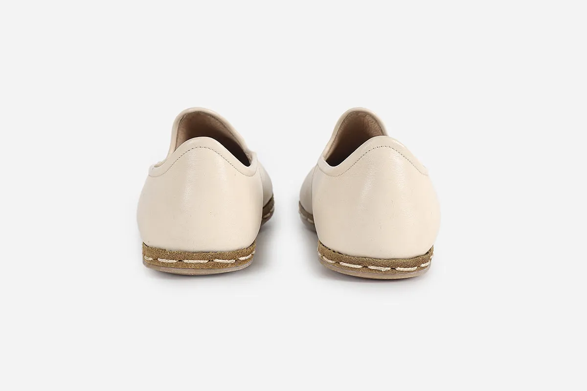 Alabaster Handmade Leather Loafers (Women's)