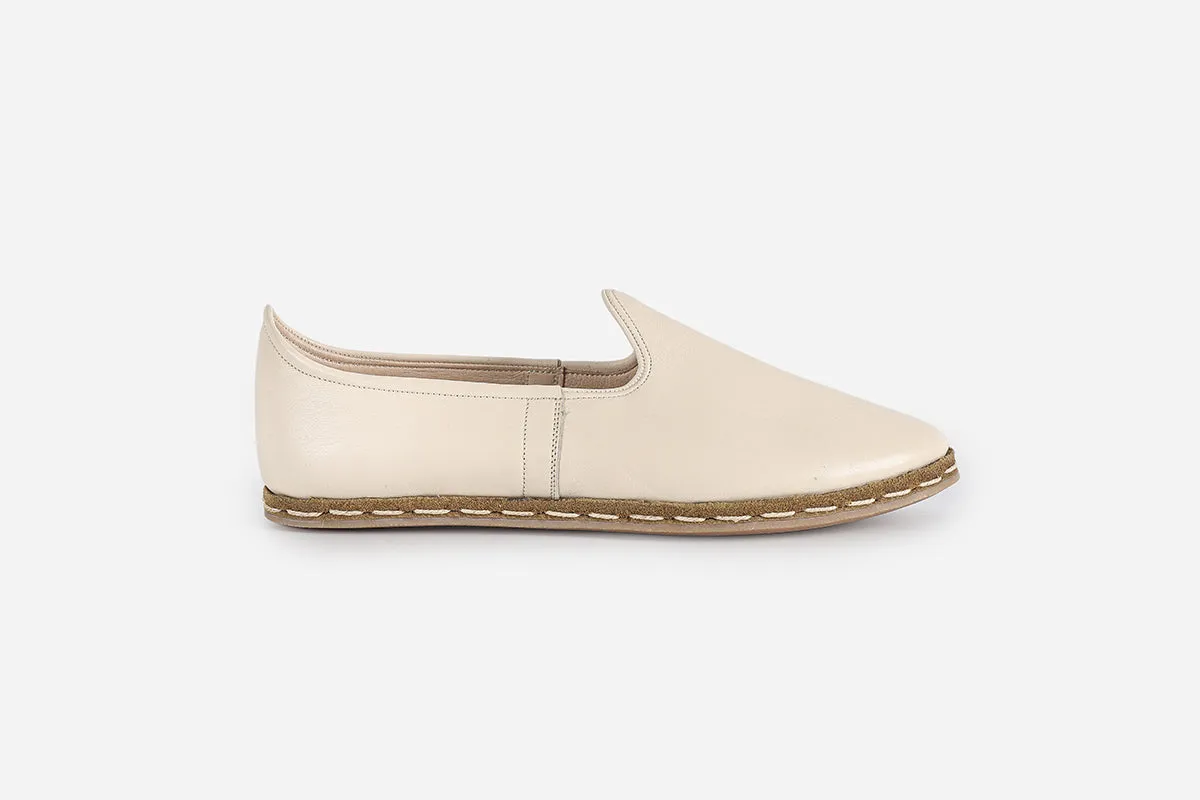Alabaster Handmade Leather Loafers (Women's)