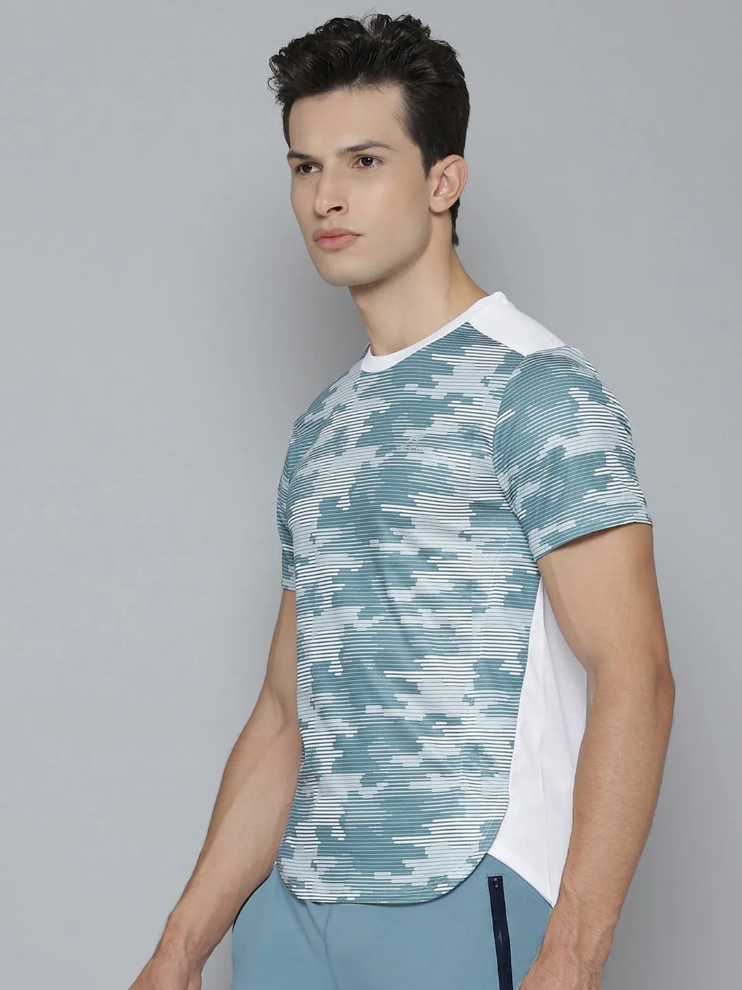 Alcis Men Printed White Tshirts