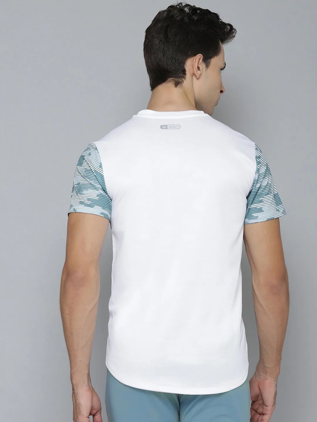 Alcis Men Printed White Tshirts
