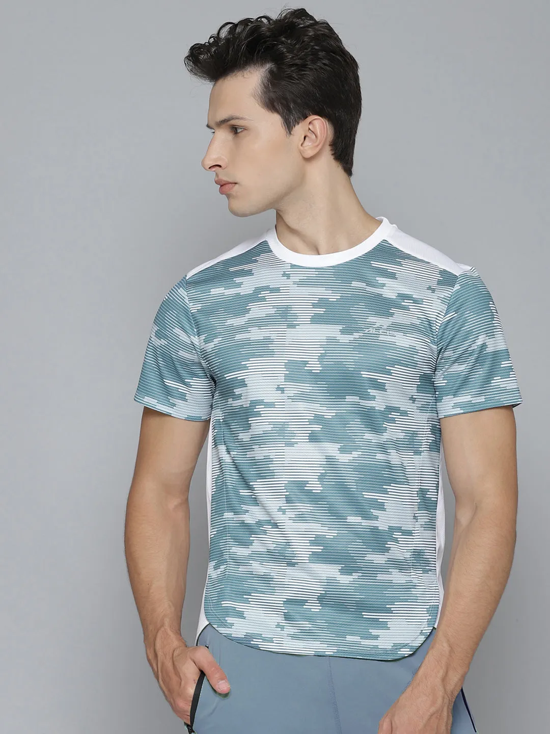 Alcis Men Printed White Tshirts