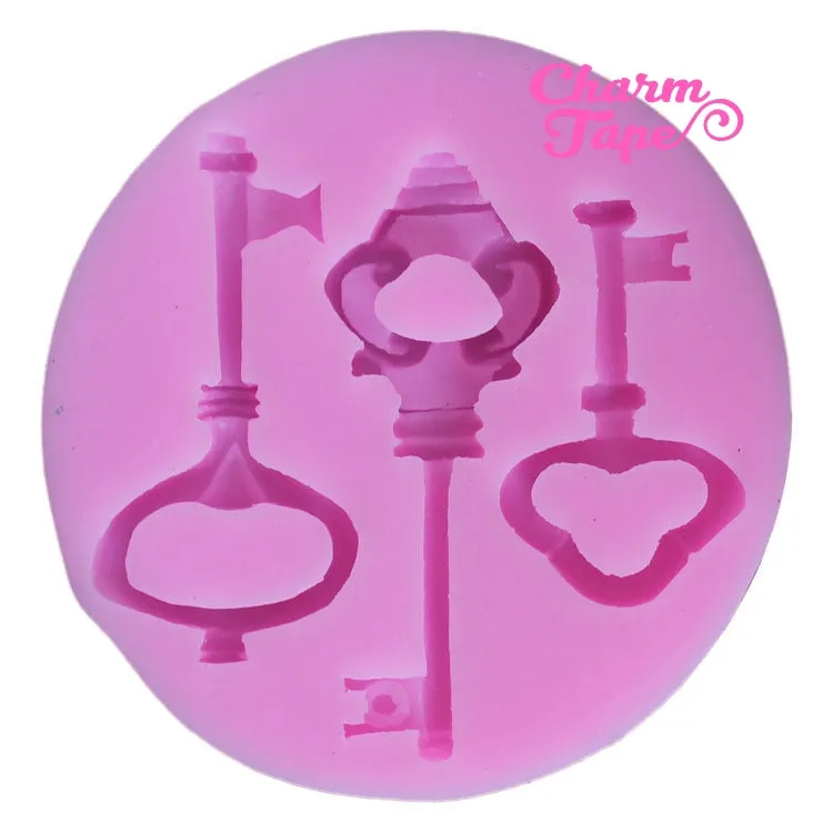 Antique Keys Silicone Mold G049