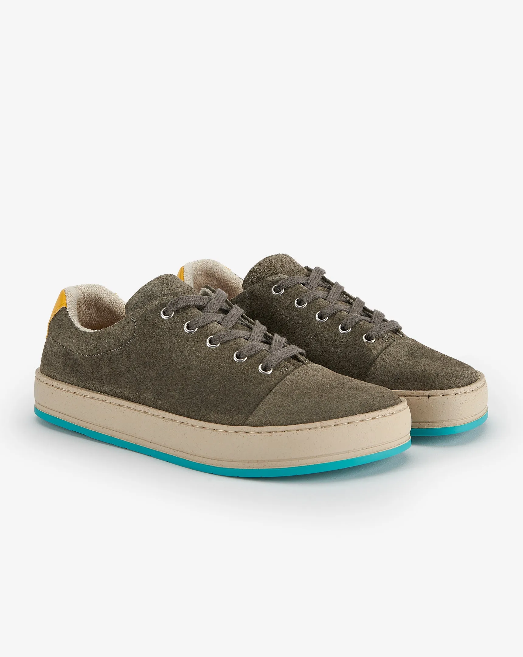 Asher Bio Leather Lace-Up Shoes | Acciato Grey