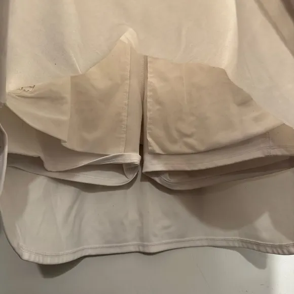 Athleta Women’s Fairway Golf Skort 18” White Large Tennis Activewear Sporty UPF
