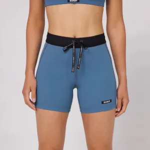 Bandit Running Gridlock 5" Women's Compression Shorts - Steel Blue