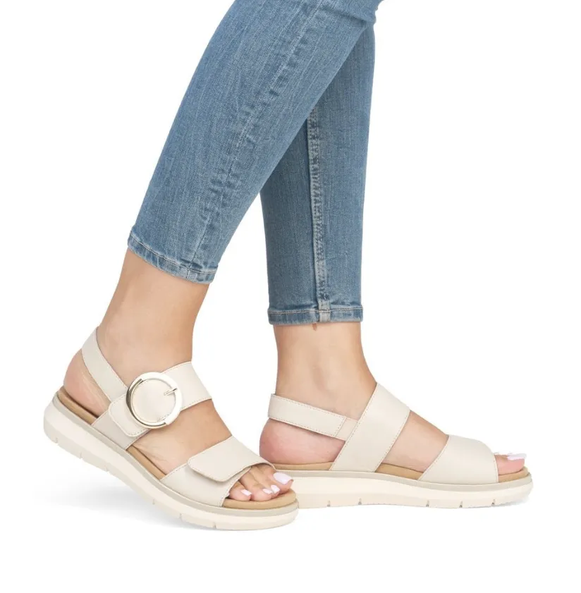 Bellini Beige Leather Sandals
