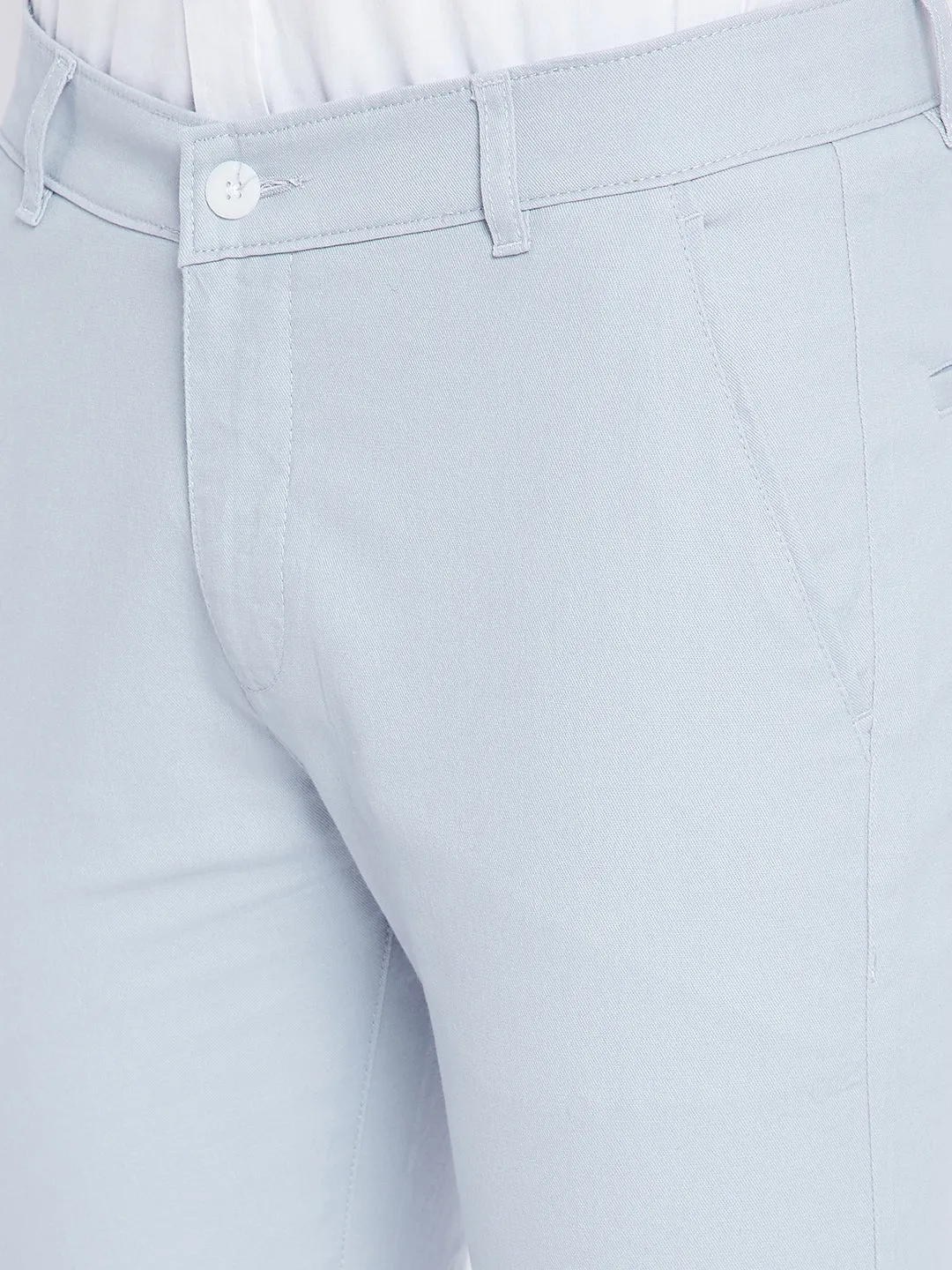 Blue Slim Fit Trousers