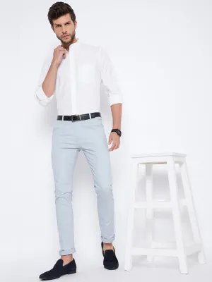 Blue Slim Fit Trousers