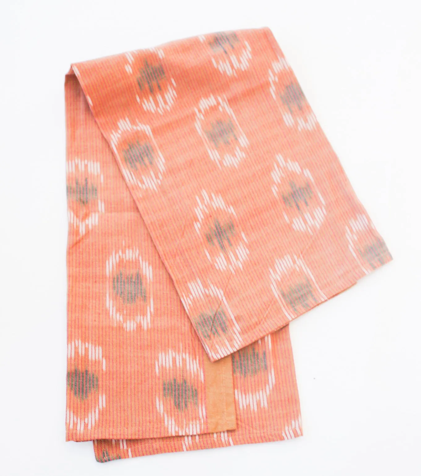 Blush Peacock Cotton Ikat Woven Tea Towel