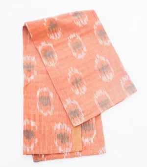 Blush Peacock Cotton Ikat Woven Tea Towel