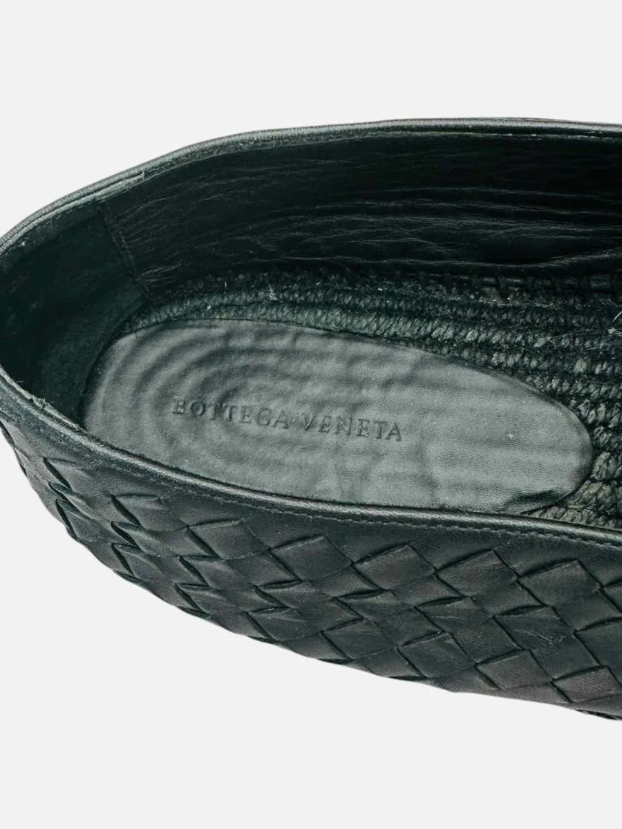 BOTTEGA VENETA Woven Black Loafers 11.5