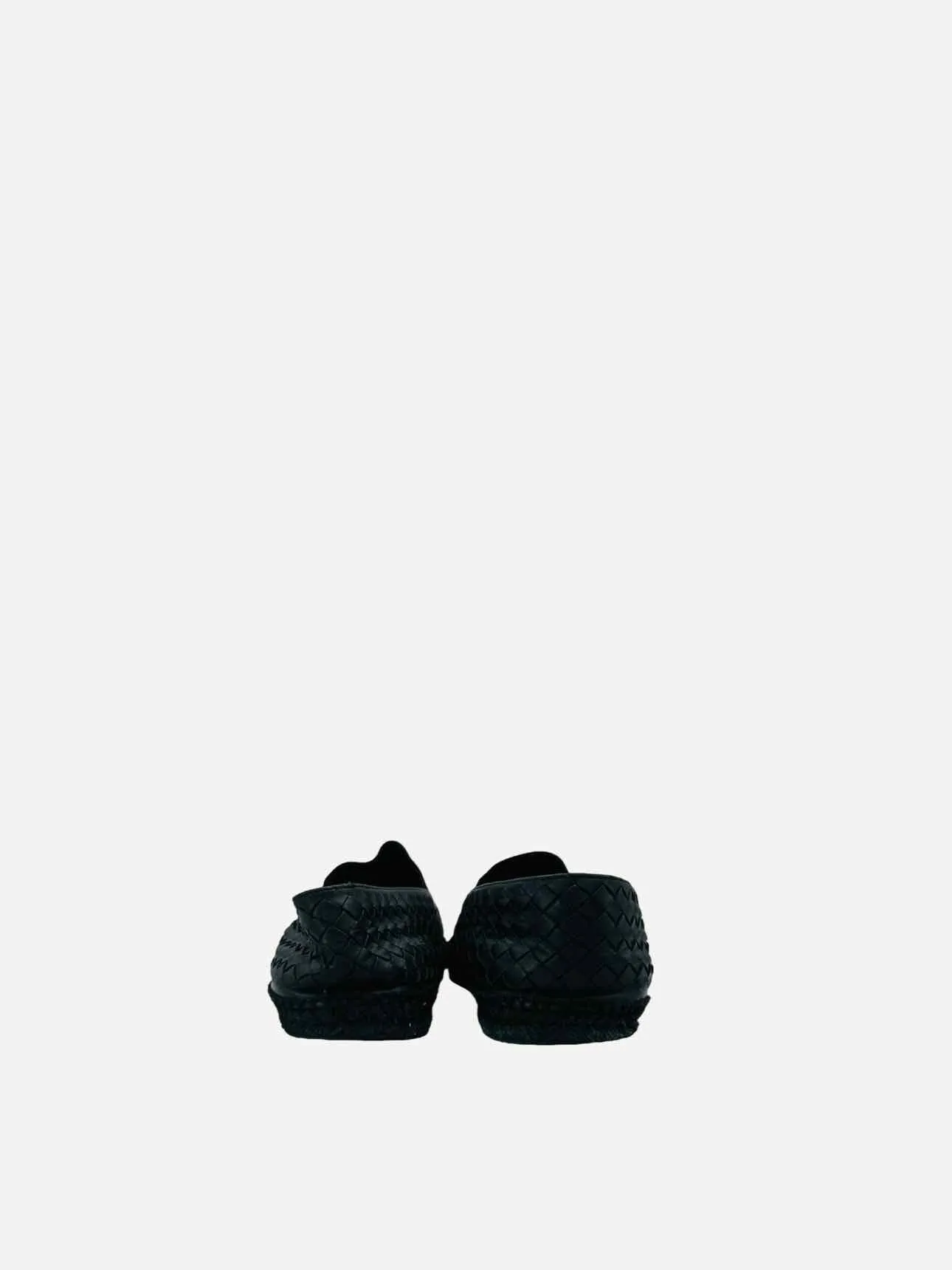 BOTTEGA VENETA Woven Black Loafers 11.5