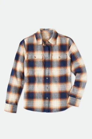 Bowery Women's Standard L/S Flannel - Navy