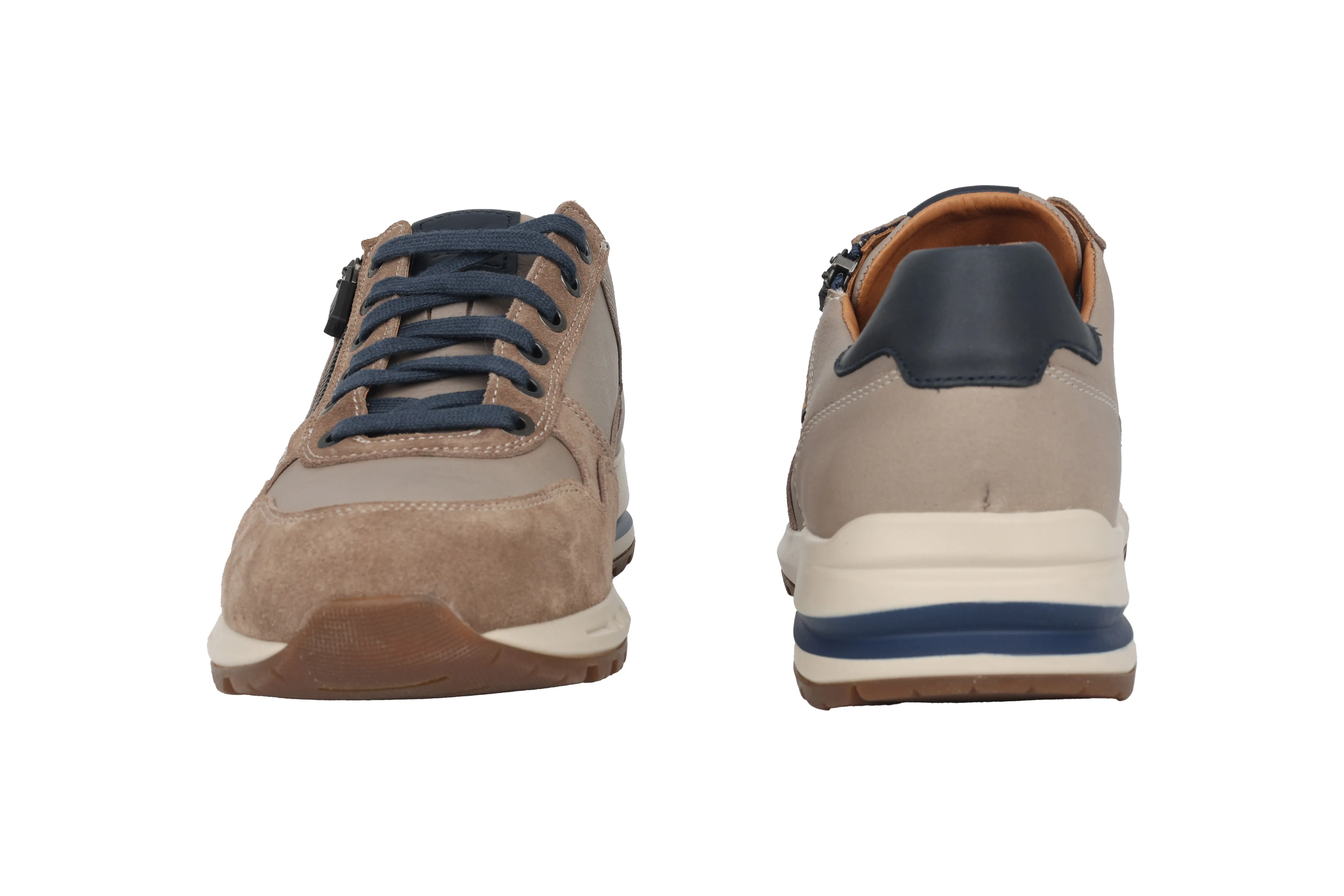 'Bradley' men's lace-zip sneaker - Grey
