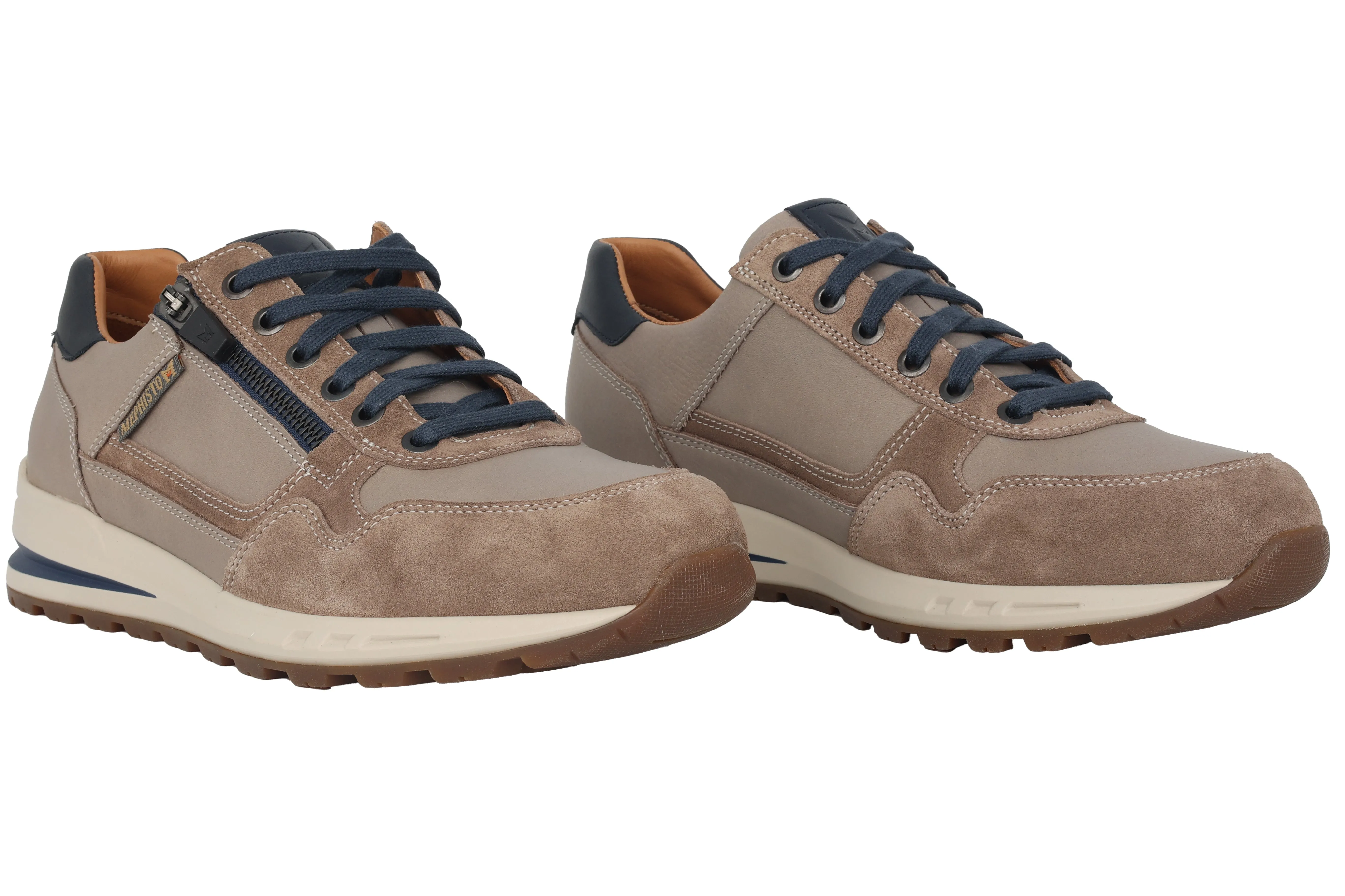 'Bradley' men's lace-zip sneaker - Grey