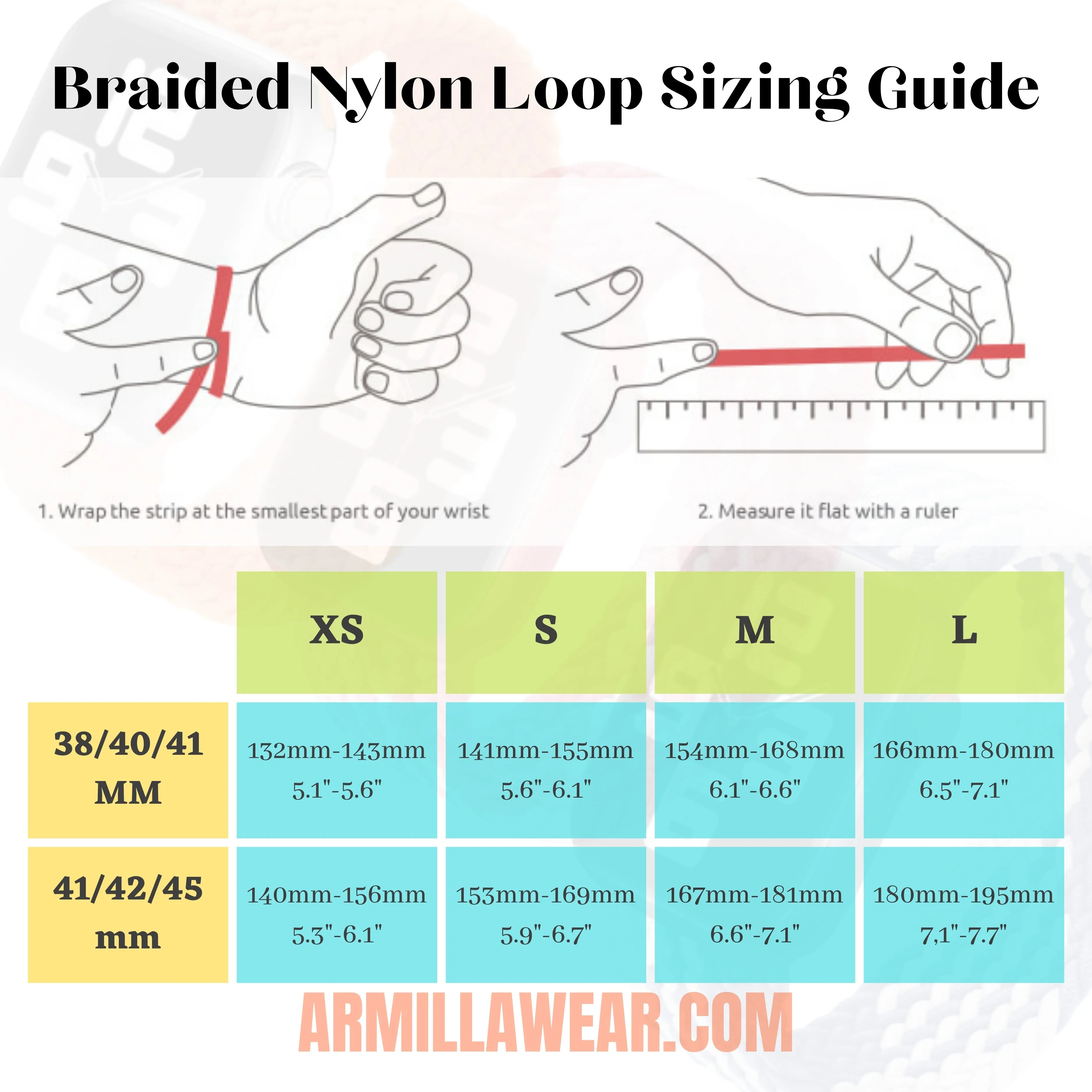 Braided Nylon Solo Loop Apple Watch Band - Tropical