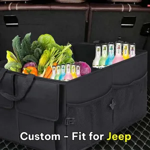 Car Trunk Organizer, Custom-Fit For Car, Foldable Car Trunk Storage Box, Storage Bag, Waterproof, Dust-proof, Stain-Resistant, Car Accessories WAJE229