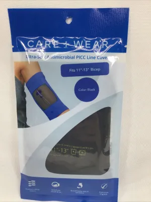 Care   Wear Picc Line Cover Mesh Breathable￼ Black 11-13” Bicep COMBINE SHIPPING