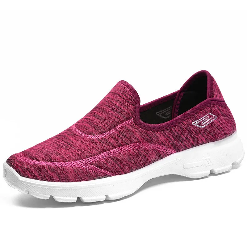 Casual and Soft Tie-Dye Slip-On Sneakers for Women