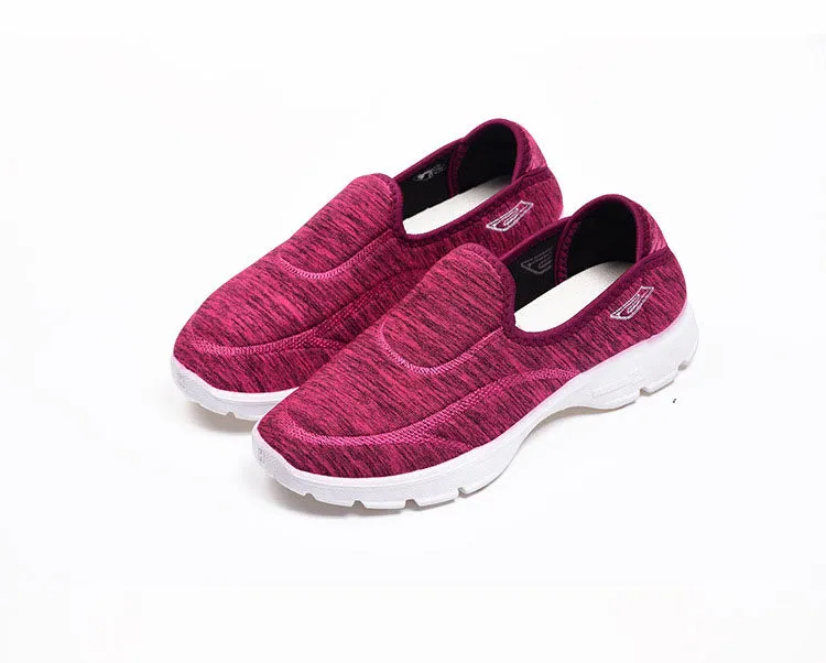 Casual and Soft Tie-Dye Slip-On Sneakers for Women