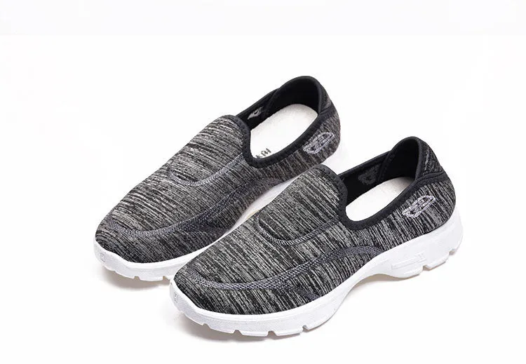 Casual and Soft Tie-Dye Slip-On Sneakers for Women