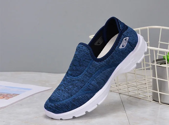 Casual and Soft Tie-Dye Slip-On Sneakers for Women
