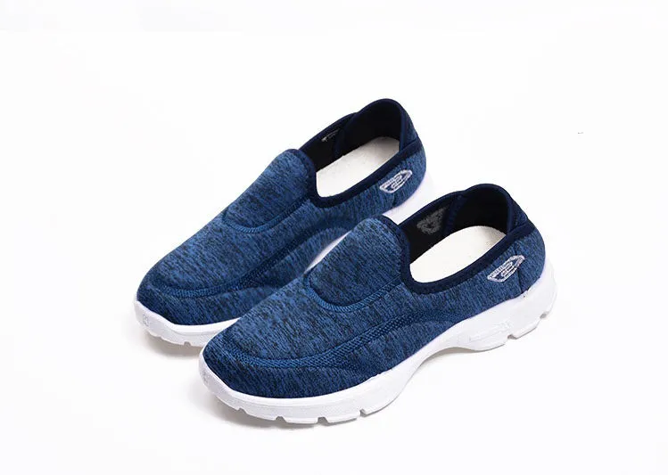 Casual and Soft Tie-Dye Slip-On Sneakers for Women