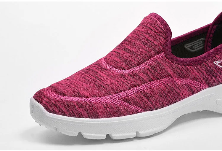 Casual and Soft Tie-Dye Slip-On Sneakers for Women