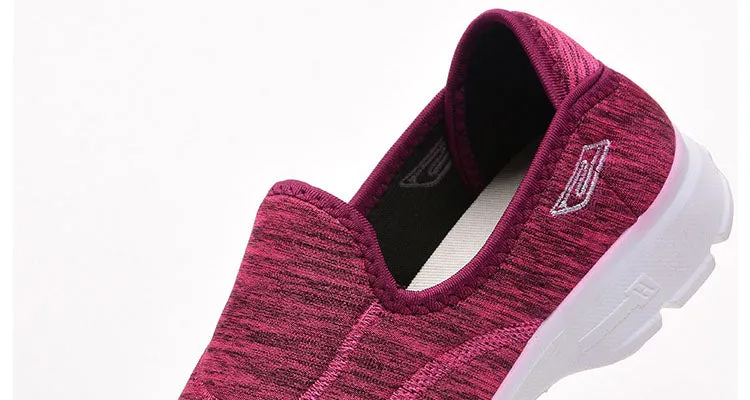 Casual and Soft Tie-Dye Slip-On Sneakers for Women