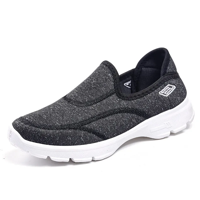 Casual and Soft Tie-Dye Slip-On Sneakers for Women