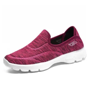 Casual and Soft Tie-Dye Slip-On Sneakers for Women