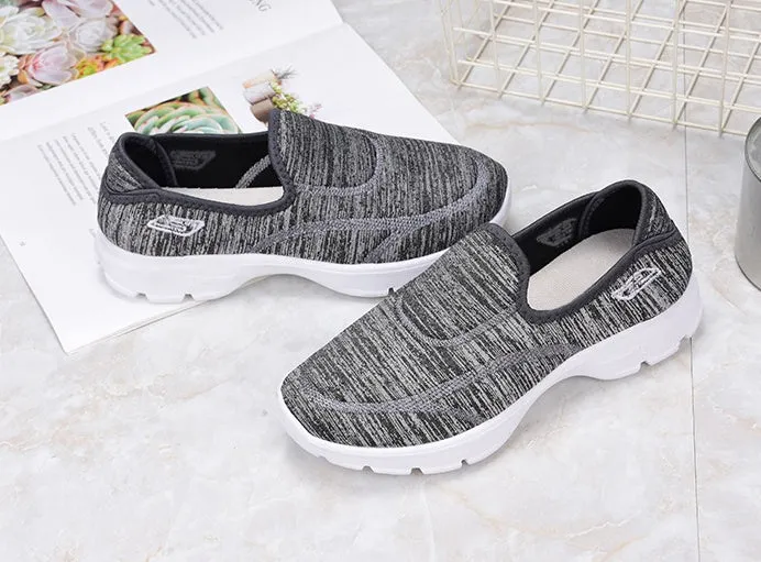 Casual and Soft Tie-Dye Slip-On Sneakers for Women