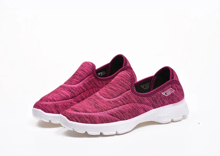Casual and Soft Tie-Dye Slip-On Sneakers for Women