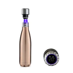 Color: ROSE GOLD # 10 - Aquaala UV Water Bottle With Temp Cap
