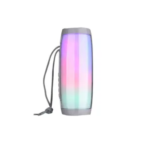 Color: Silver - Rainbow LED Bluetooth Speakers In Vibrant Colors