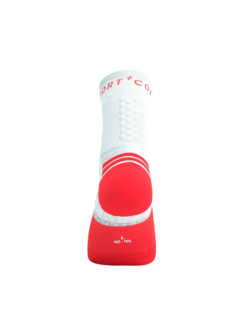 Compressport Unisex's Pro Marathon Socks v2.0 - Fluo Red/White