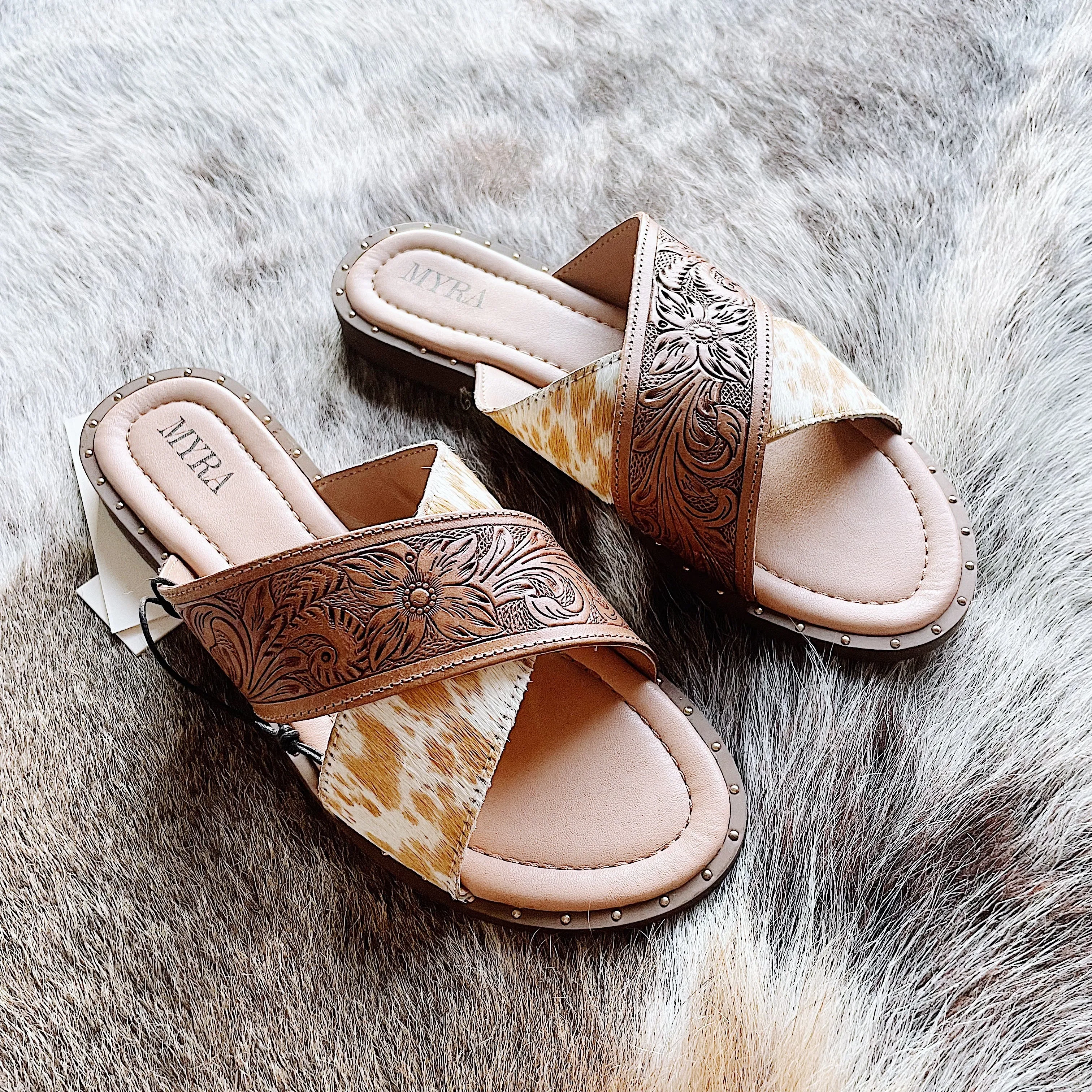 Cowhide Sandals