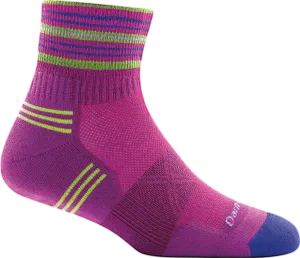 Darn Tough Womens 1017 Merino Wool 1/4 Crew Running Socks