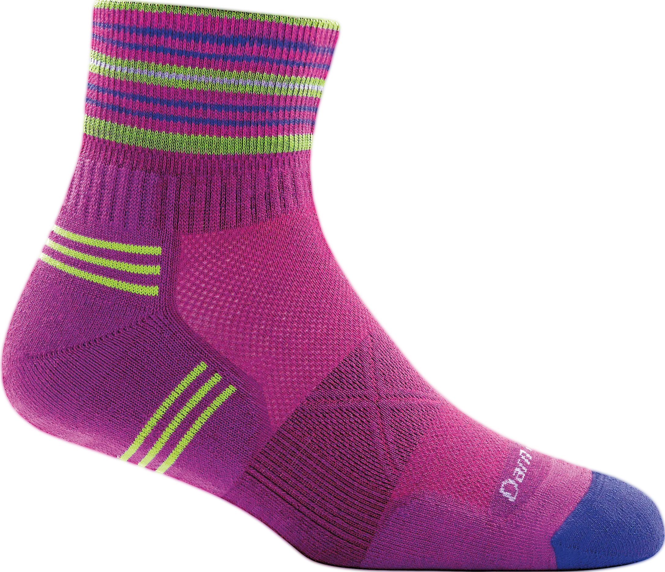 Darn Tough Womens 1017 Merino Wool 1/4 Crew Running Socks
