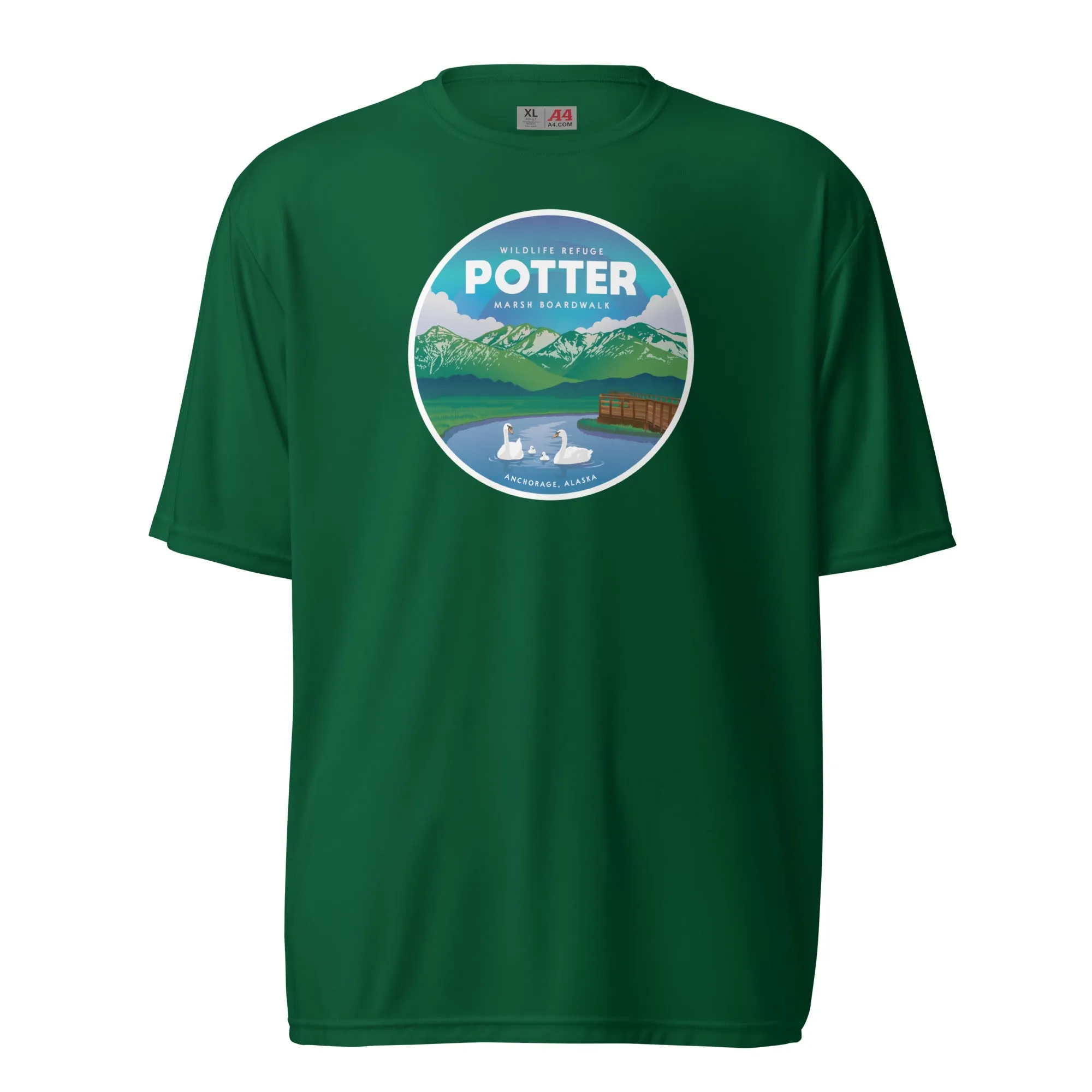 Destinations Potter Marsh Performance T-Shirt