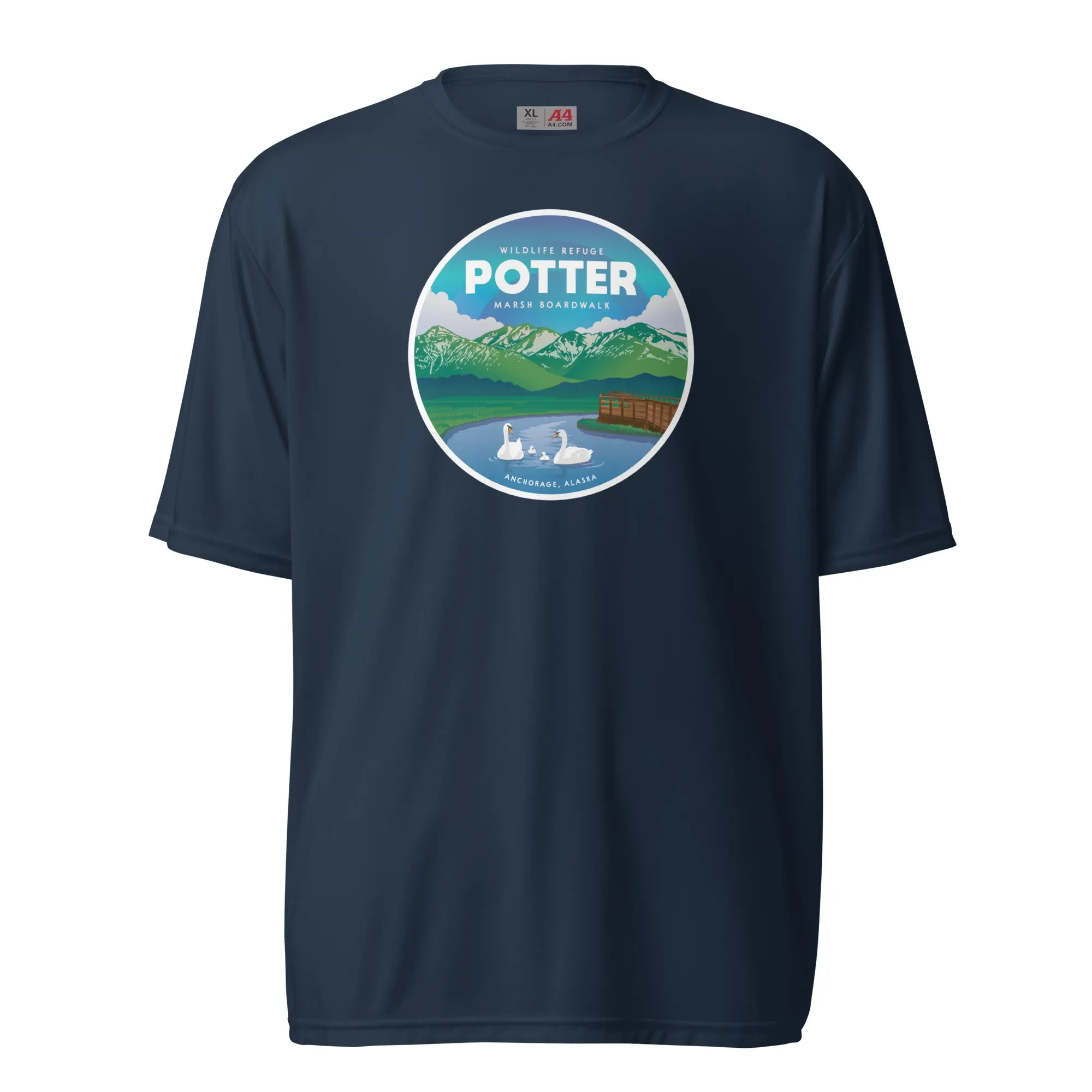 Destinations Potter Marsh Performance T-Shirt