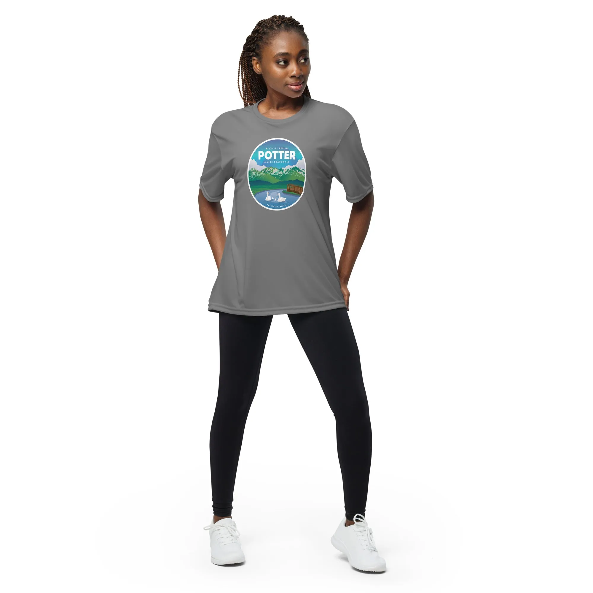 Destinations Potter Marsh Performance T-Shirt