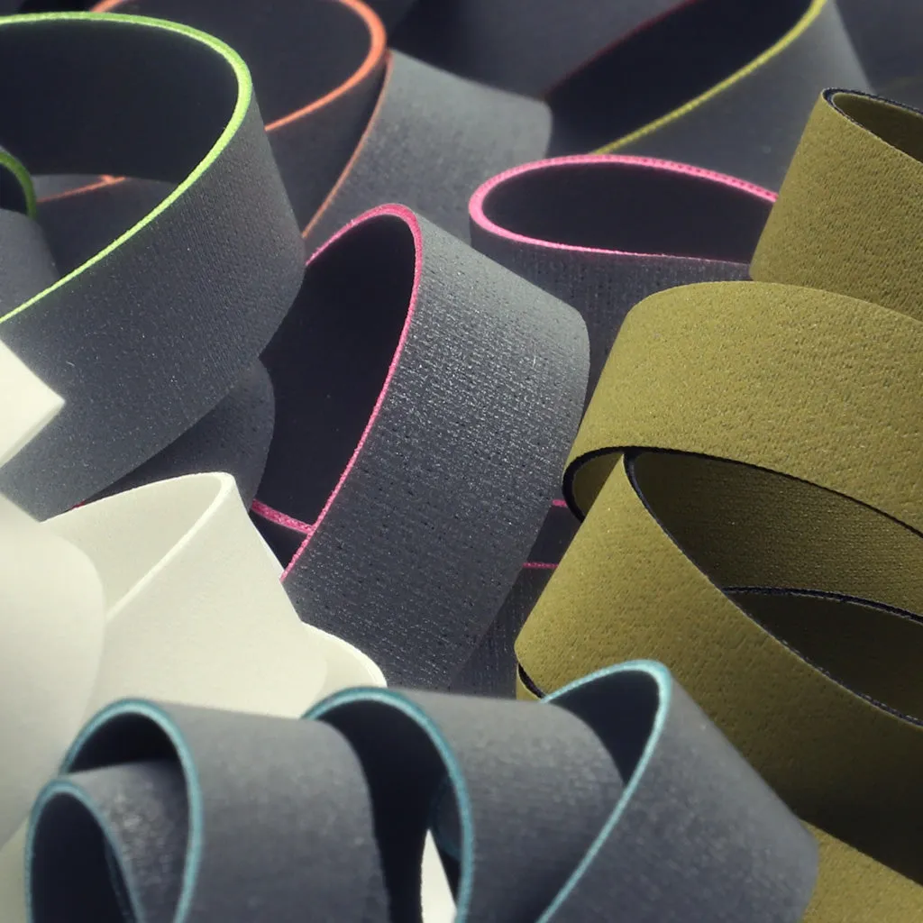 Double-Face Reflect Stretch Tape #50 Silver Reflector & Black