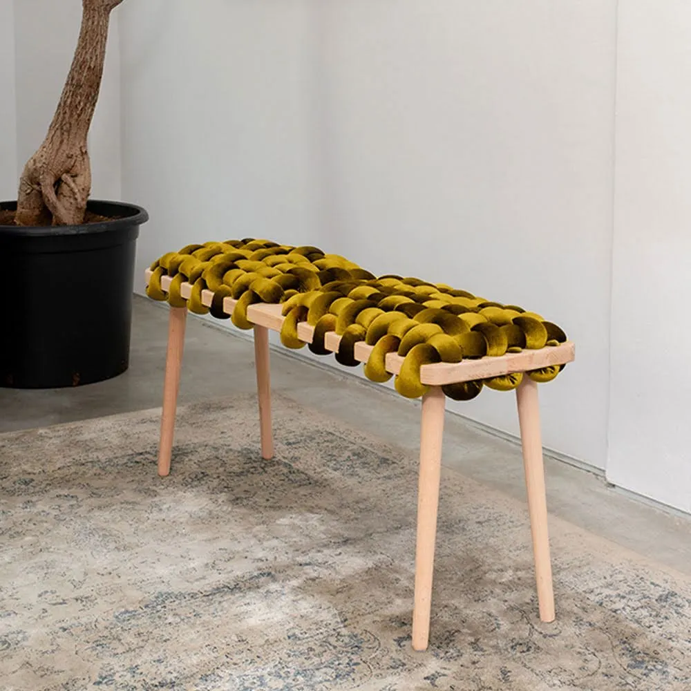 Double Seat Woven Bench