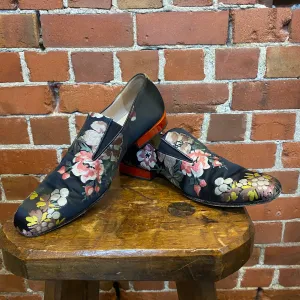 DRIES VAN NOTEN tapestry silk loafers 41.5