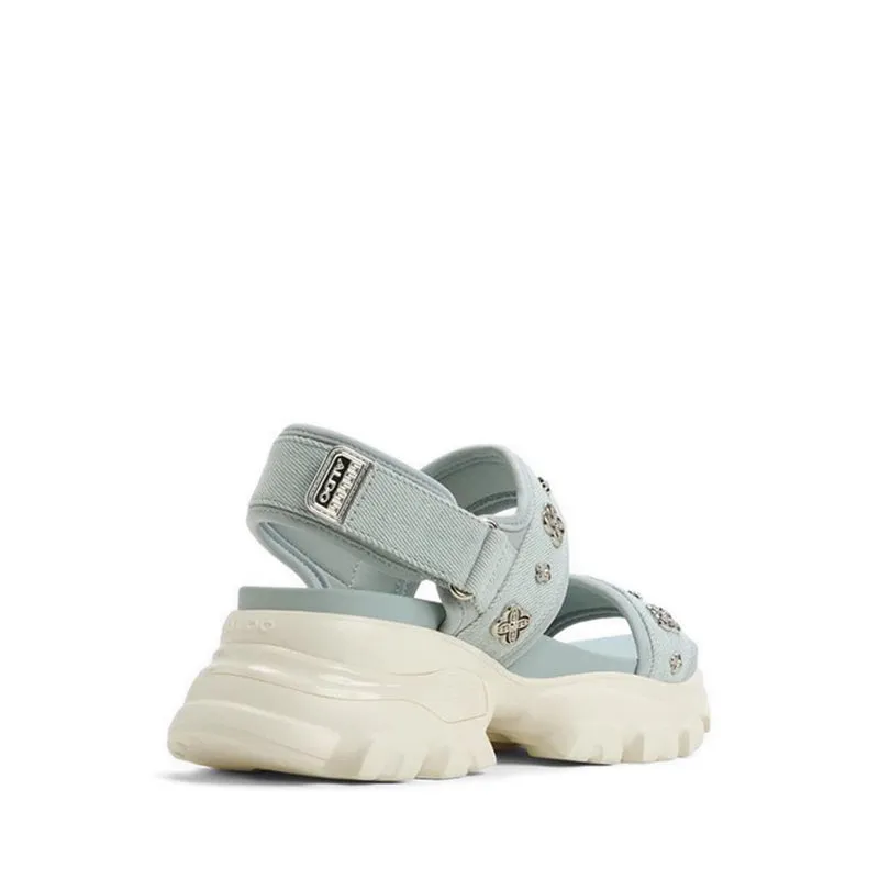 Eleusine Wedge Sandals - Denim