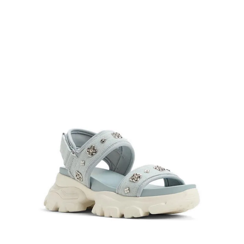 Eleusine Wedge Sandals - Denim